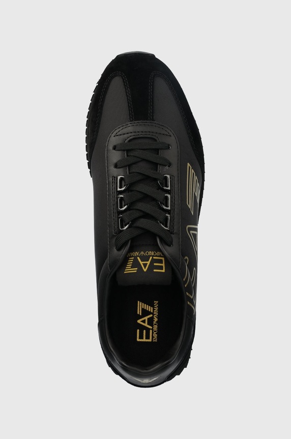 Kožené tenisky EA7 Emporio Armani Vintage černá X8X101.XK257.M701