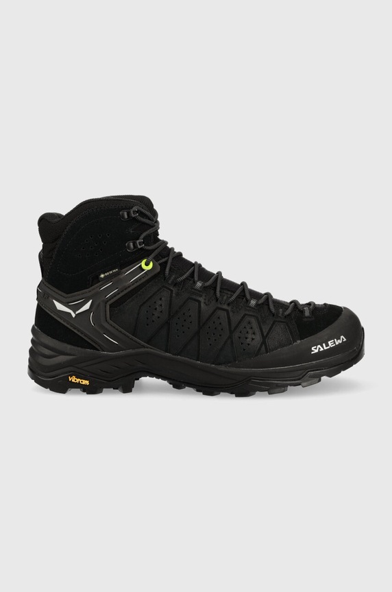 Παπούτσια Salewa MS ALP TRAINER 2 MID GTX δέρμα σαμουά μαύρο 00.0000061382