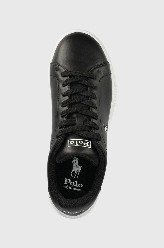 Polo Ralph Lauren sneakersy skórzane Hrt Ct II czarny 809845109009.001
