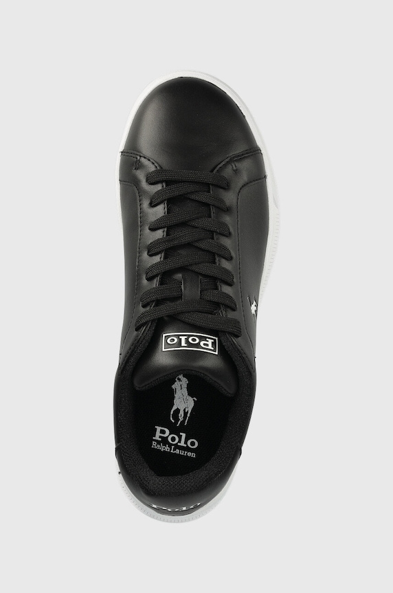 Polo Ralph Lauren sneakersy skórzane Hrt Ct II czarny 809845109009.001
