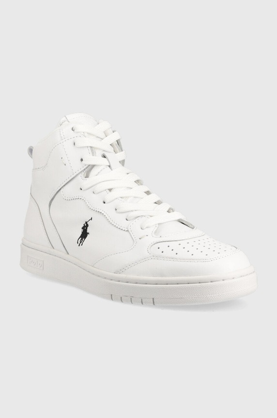 Polo Ralph Lauren sneakersy skórzane Polo Crt 809877680001.100 biały AW22