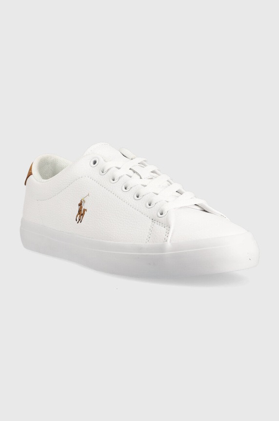 Polo Ralph Lauren sneakersy skórzane Longwood 816877702001.100 biały SS26