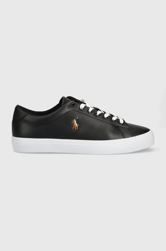 Polo Ralph Lauren sneakersy skórzane Longwood czarny 816884372001.001