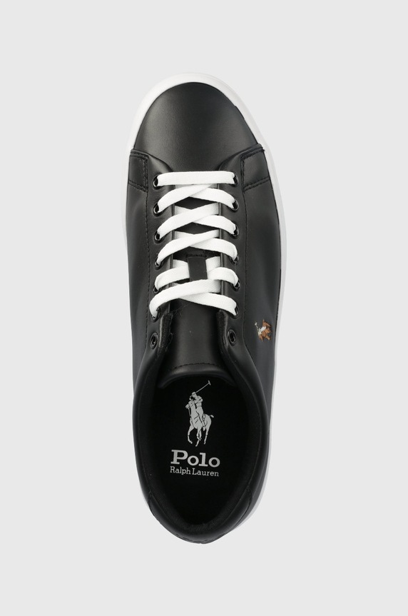 Polo Ralph Lauren sneakersy skórzane Longwood czarny 816884372001.001