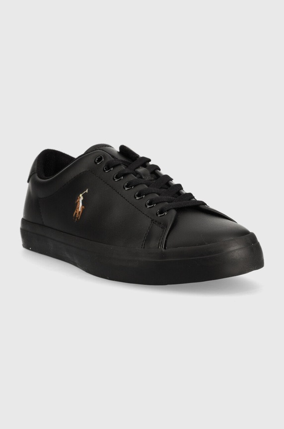 Polo Ralph Lauren bőr sportcipő Longwood 816884372002.001 fekete AW22