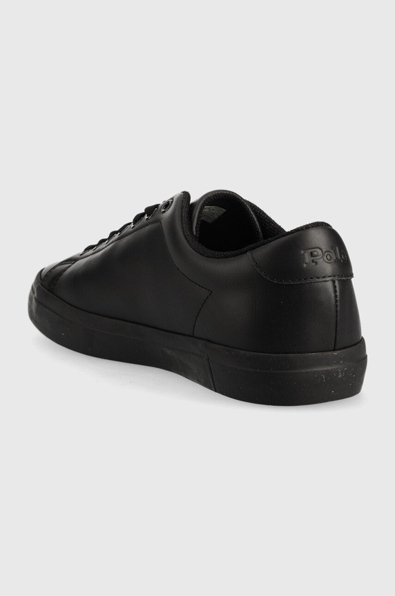 Cipők Polo Ralph Lauren bőr sportcipő Longwood 816884372002.001 fekete