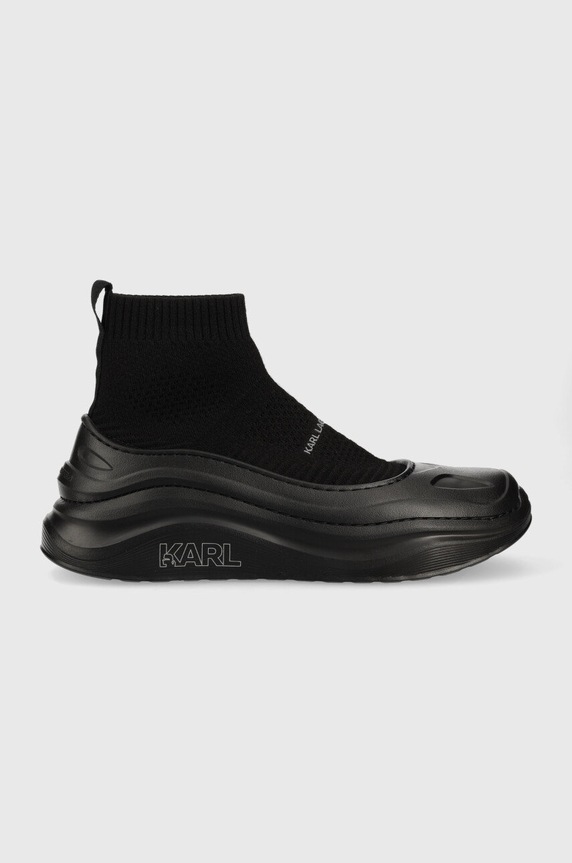 Sneakers Karl Lagerfeld Chase Kc συνθετικό μαύρο KL52730.W0X