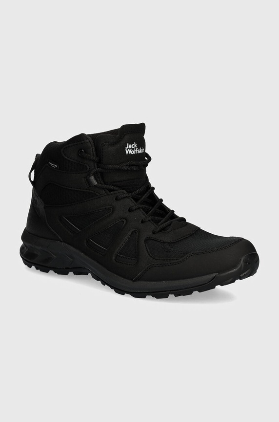 Boty Jack Wolfskin Woodland 2 Texapore Mid textilní černá 4051261