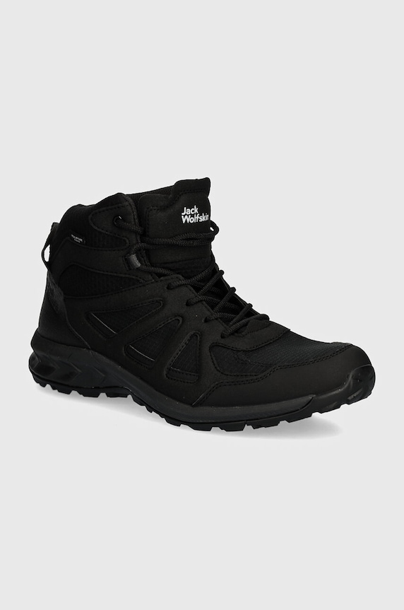 Boty Jack Wolfskin Woodland 2 Texapore Mid textilní černá 4051261
