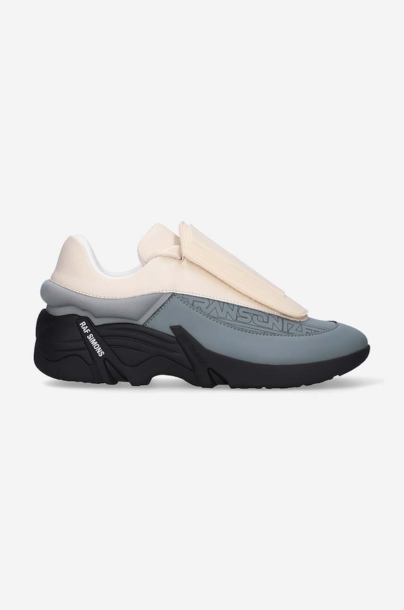 Raf Simons sneakers finta pelle fiore grigio HR740009L