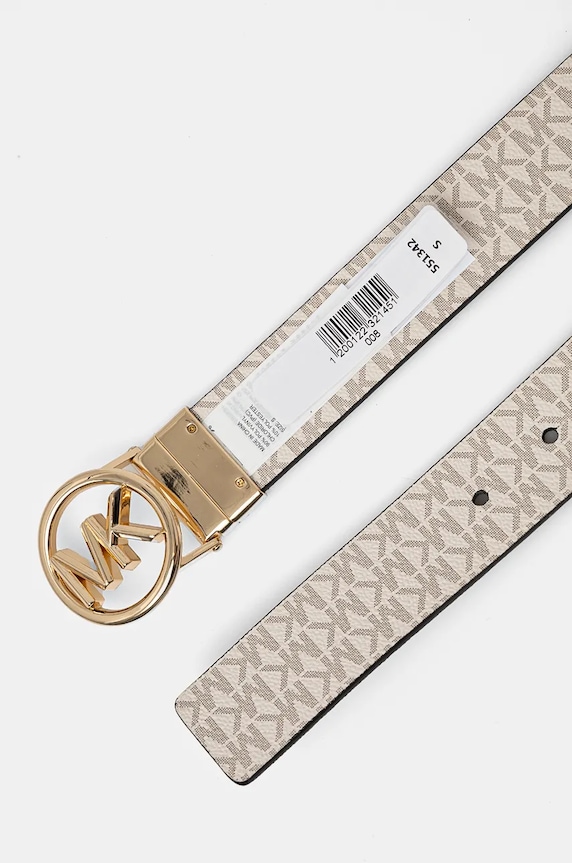 MICHAEL Michael Kors двусторонний ремень для женщин из искусственной кожи 551342 чёрный SS26