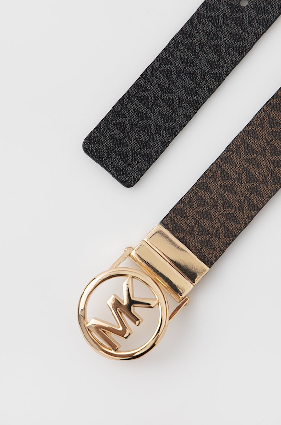 MICHAEL Michael Kors curea cu două fețe 551342 maro SS26
