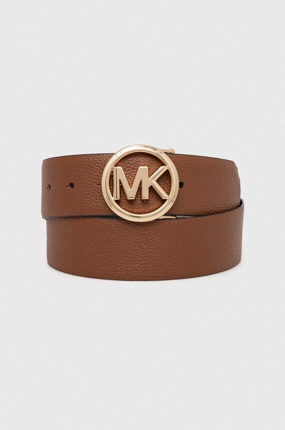 MICHAEL Michael Kors curea de piele cu doua fete maro 558285