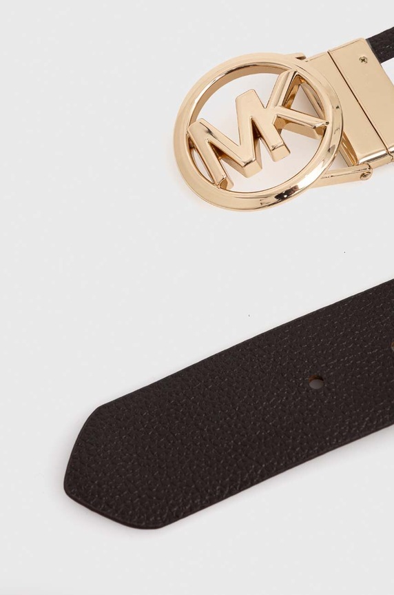 MICHAEL Michael Kors curea de piele cu doua fete 558285 maro SS26