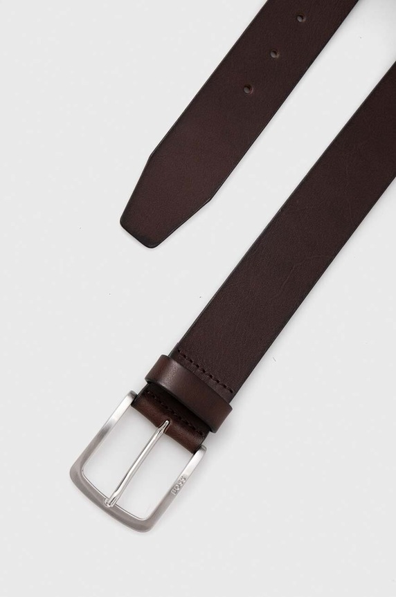 Kožený opasok BOSS Jor-V_Sz40 50471321 hnedá SS26