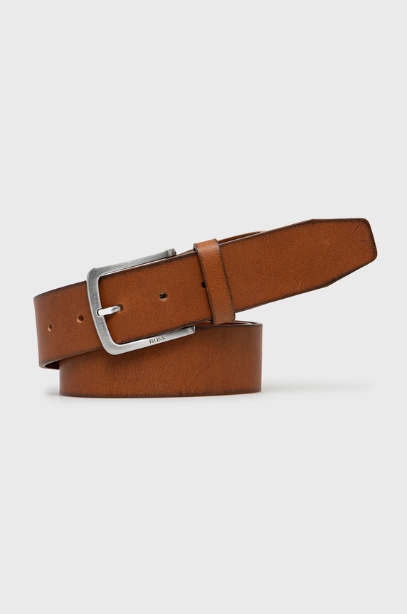 Kožený opasok BOSS Jor-V_Sz40 Planet friendly hnedá 50471321