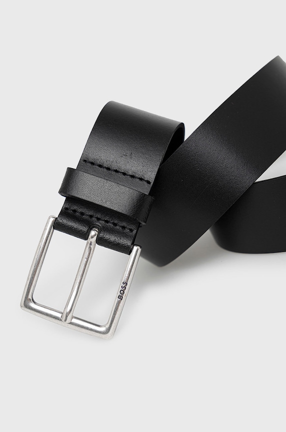 BOSS cintura in pelle 50475296 nero AA00