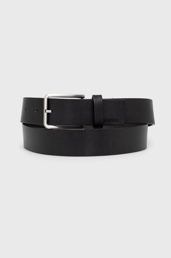 Δερμάτινη ζώνη Calvin Klein μαύρο K50K509654.9BYY