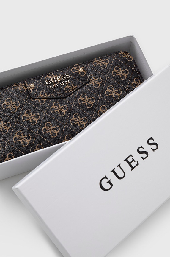 Guess portfel ECO BRENTON brązowy SWESG8.39046