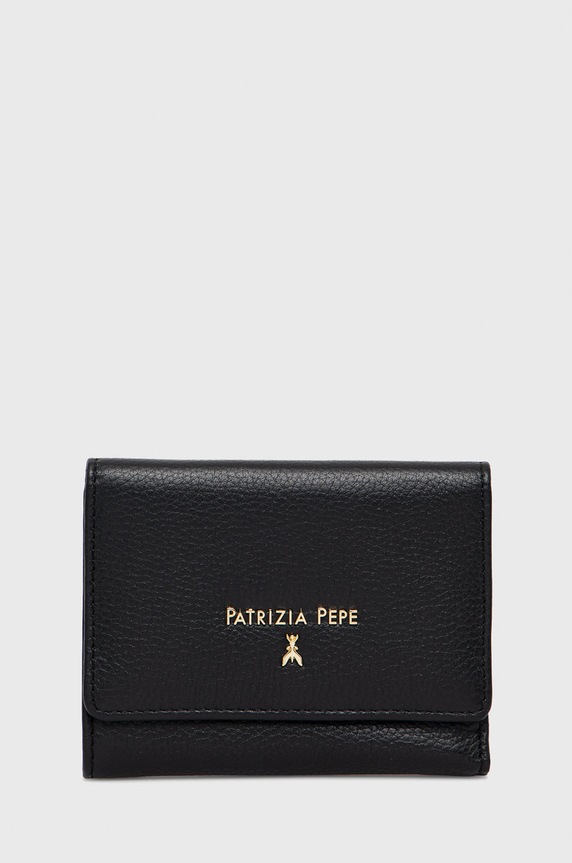 Patrizia Pepe portofel de piele piele negru CQ7081.L001