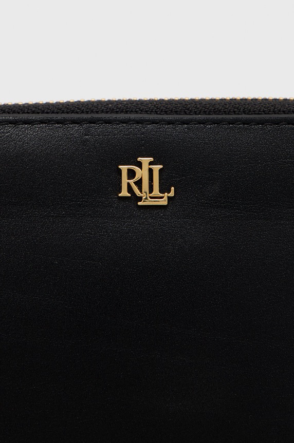 Doplnky Kožená peňaženka Lauren Ralph Lauren 432876730003 čierna