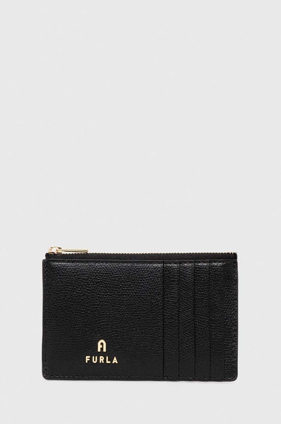 Furla etui na karty skórzane skóra licowa czarny WP00310.ARE000.ARES