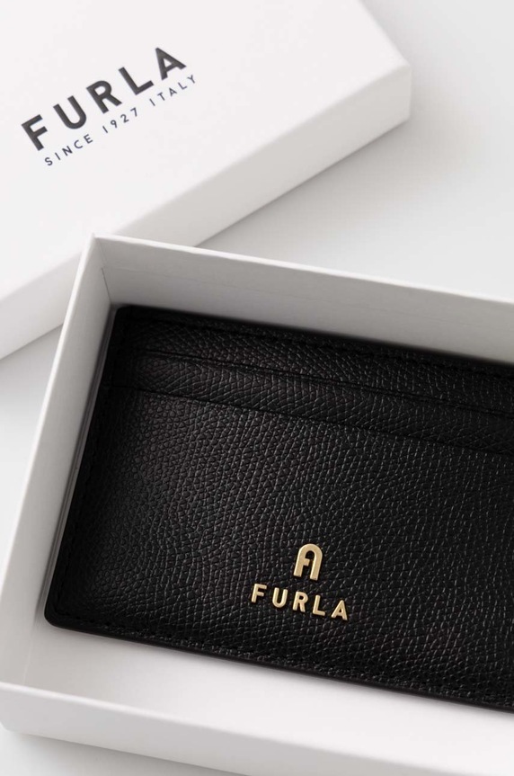 Αξεσουάρ Δερμάτινη θήκη για κάρτες Furla WP00305.ARE000.ARES μαύρο