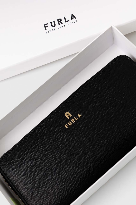 Usnjena denarnica Furla črna WP00313.ARE000.ARES