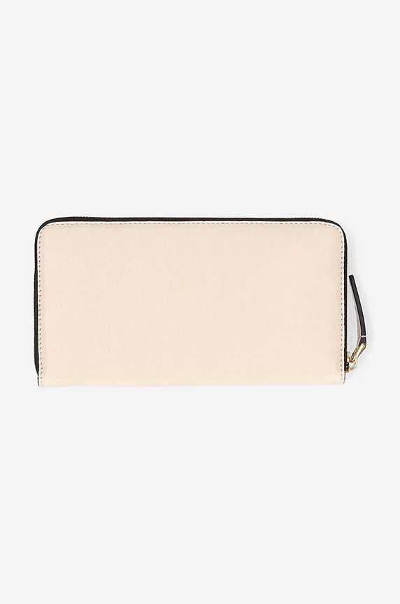 Шкіряний гаманець Marni PFMO0058U1.P2644 бежевий AW22