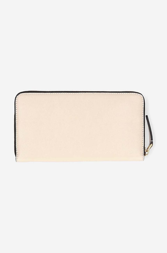 Шкіряний гаманець Marni PFMO0058U1.P2644 бежевий AW22