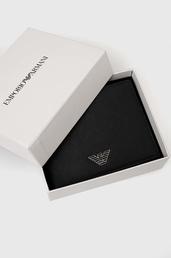 Peňaženka Emporio Armani čierna Y4R165.Y138E