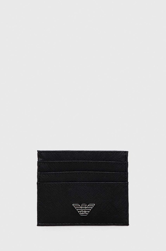 Emporio Armani kártyatartó sima fekete Y4R173.Y138E