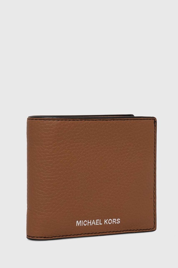 Kožená peněženka Michael Kors 39S0LHDF1L hnědá AA00