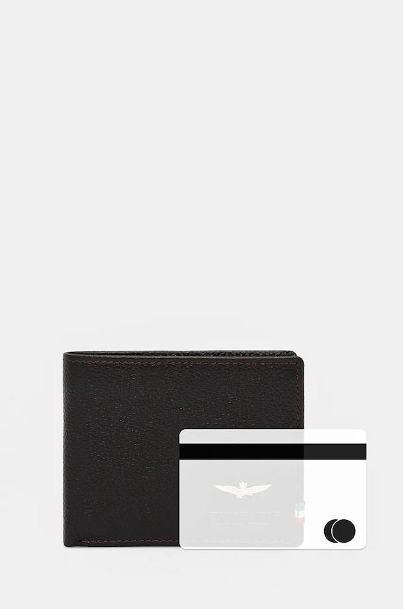 Кожен портфейл Aeronautica Militare AM100 кафяв