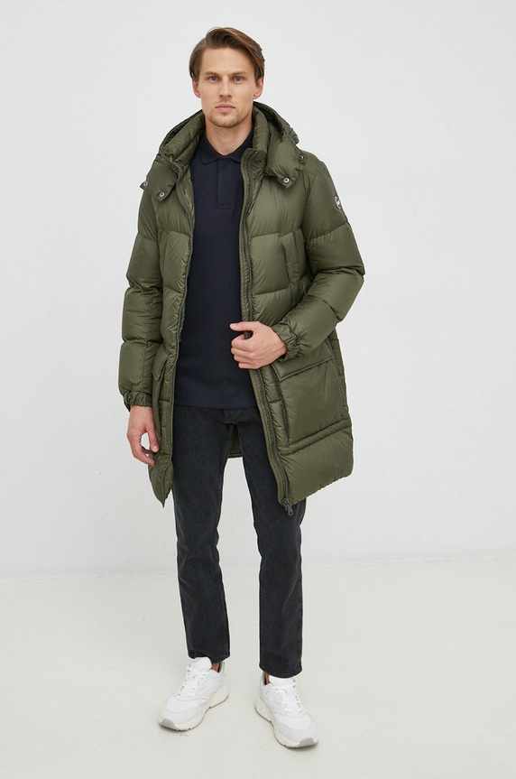 Emporio Armani polo bawełniane 6L1FE1.1JPRZ granatowy AW22