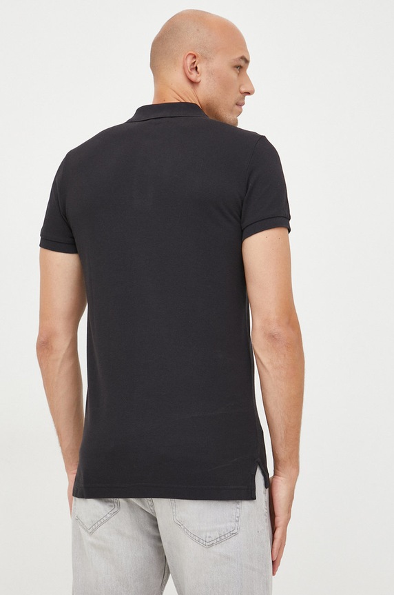 Oblečenie Bavlnené polo tričko United Colors of Benetton 3089J3178.100. čierna