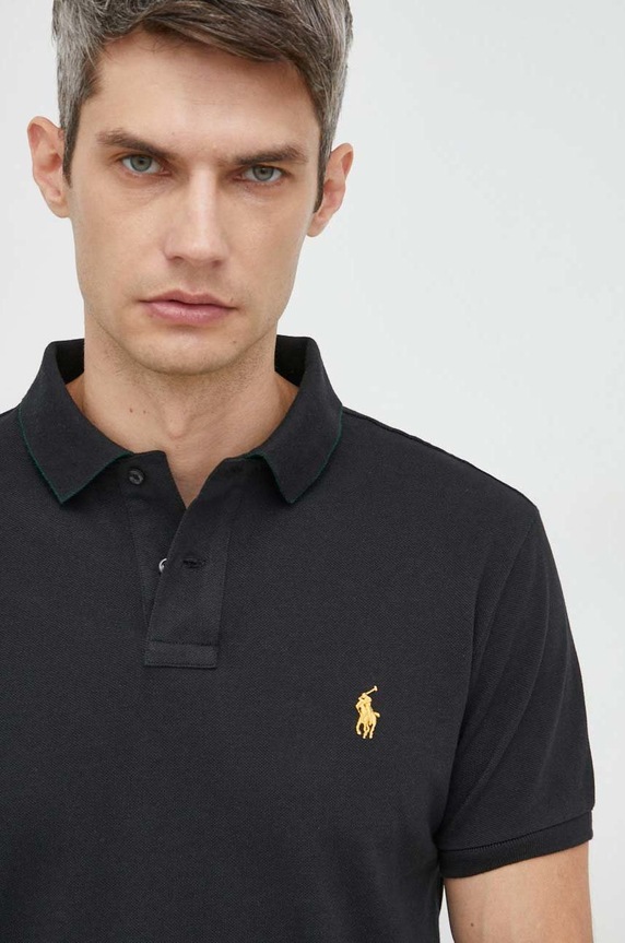 Polo Ralph Lauren polo bawełniane czarny 710880327001