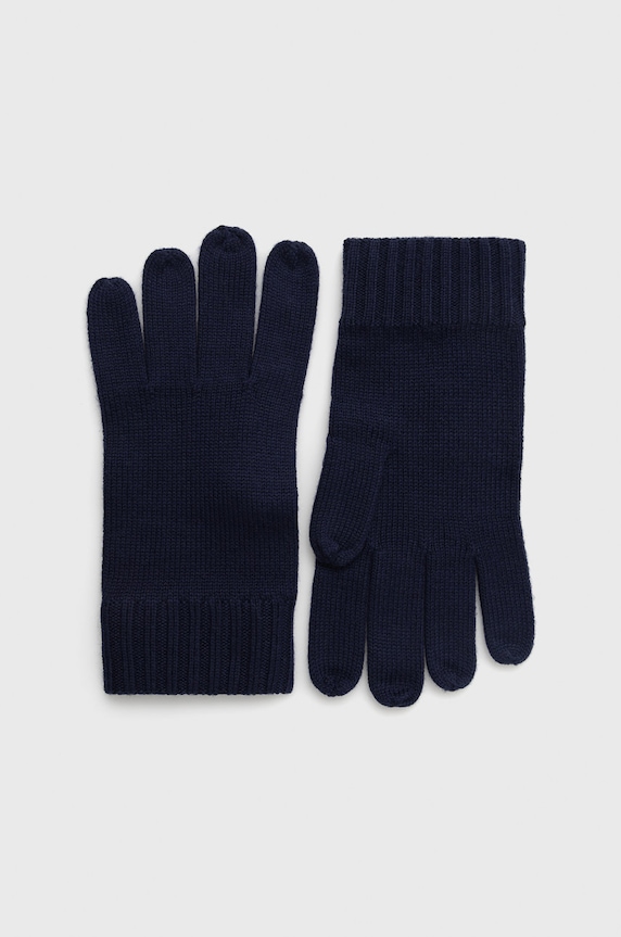 Polo Ralph Lauren gyapjú kesztyű sima sötétkék 710886135002