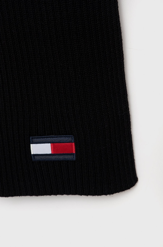 Tommy Hilfiger szalik dziecięcy AU0AU01567.9BYY czarny AW23
