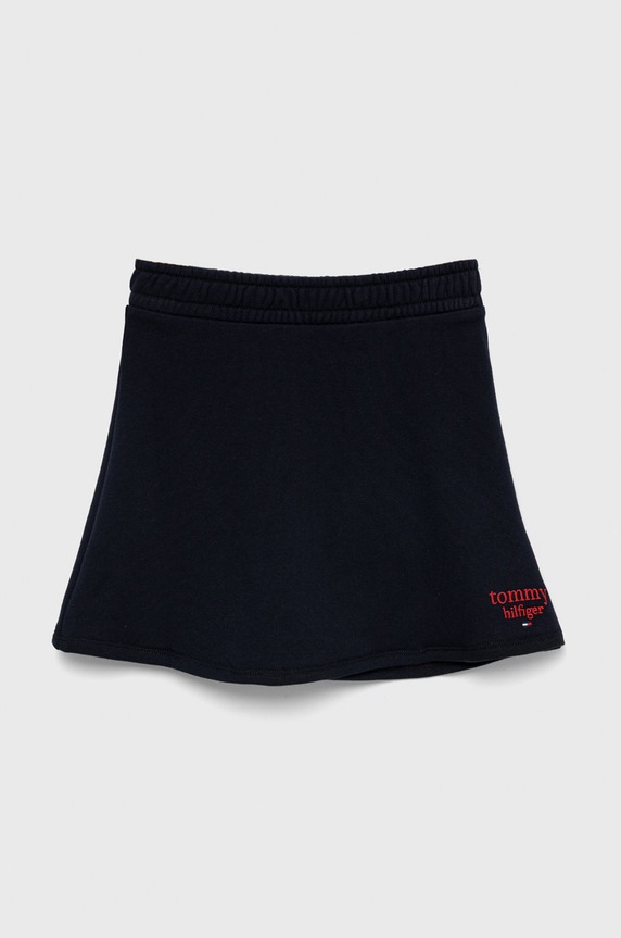 Tommy Hilfiger spódnica dziecięca z elastanem granatowy KG0KG06983.9BYY