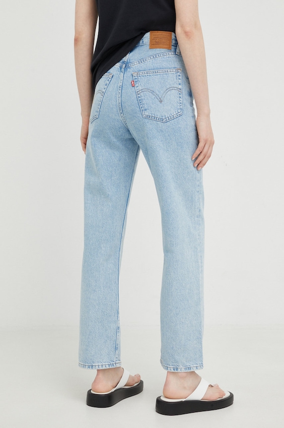 Traperice Levi's RIBCAGE STRAIGHT ANKLE visoki plava 72693.0055