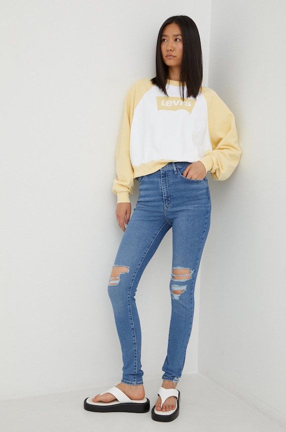 Džíny Levi's Mile High Super Skinny 22791.0233 modrá AW22