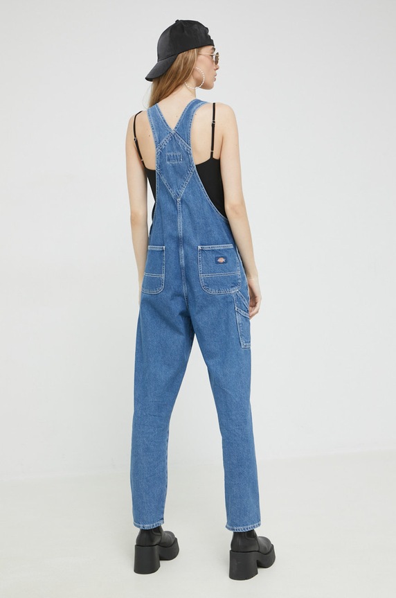 Odzież Dickies ogrodniczki jeansowe DK0A4XYCCLB1 niebieski