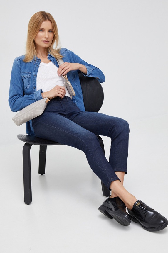 Sisley jeansy granatowy 4RR3575V7.902