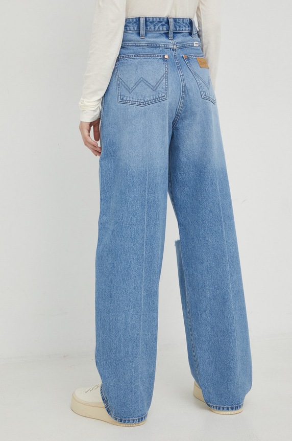Odzież Wrangler jeansy Barrel Ariel W2H773P49 niebieski