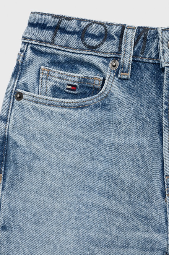 Dziewczynka Tommy Hilfiger jeansy dziecięce KG0KG06595.9BYY niebieski