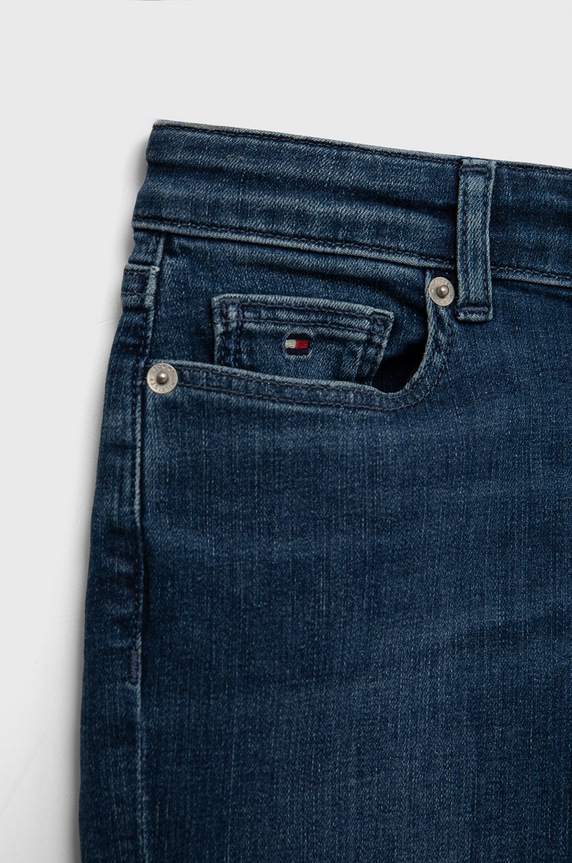 Dziewczynka Tommy Hilfiger jeansy dziecięce KG0KG06851.9BYY niebieski