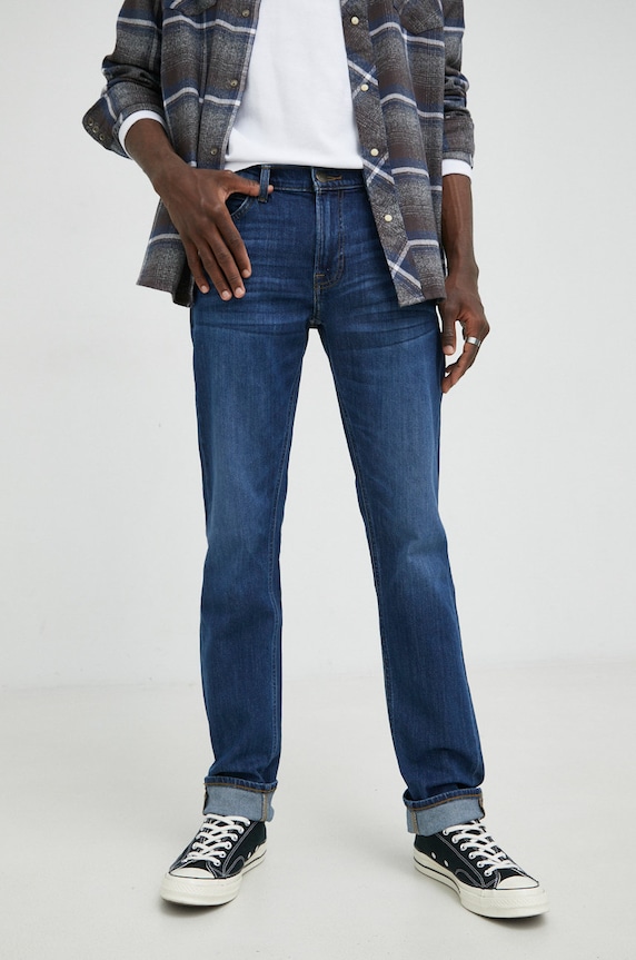 Lee jeansy Daren Zip Fly Sea Salt Worn granatowy L707PXEI