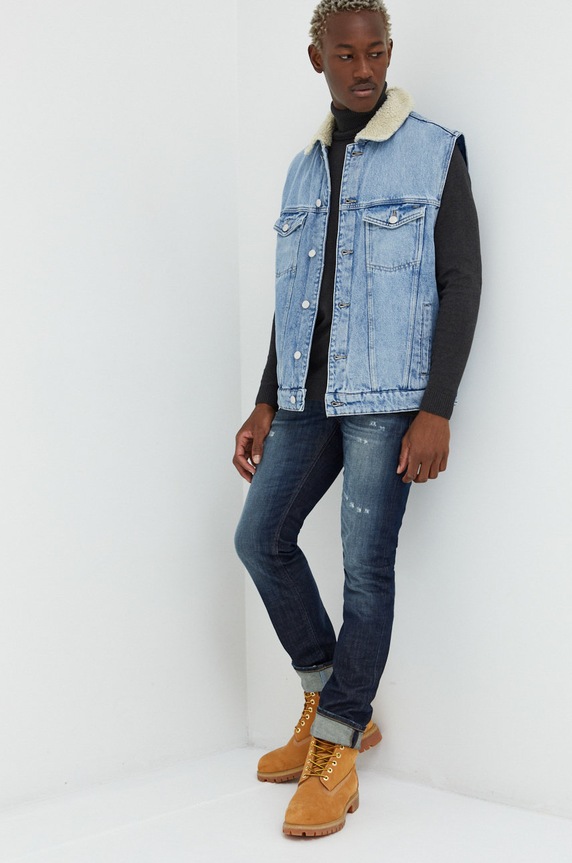 Jack & Jones jeansy 12217101.BlueDenim granatowy AW22