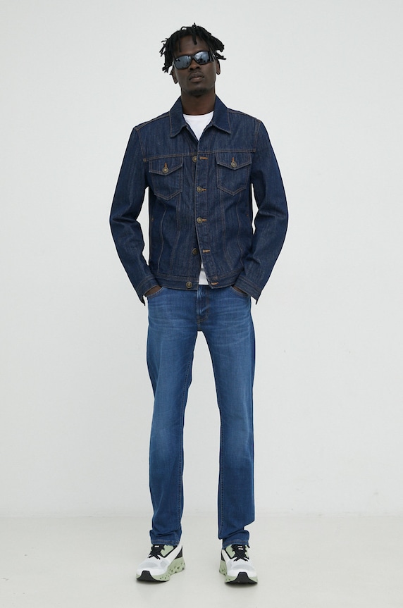 Lee jeansi Daren Zip Fly Blue Iris L707NLFF bleumarin AW22